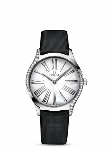 Omega De Ville Trésor 36 Stainless Steel / MOP Roman / Fabric 428.17.36.60.05.001 (42817366005001)